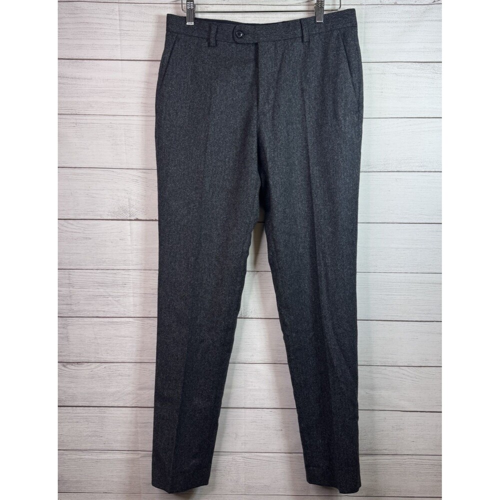 Octobre Editions MOON Tweed Wool Trousers 32 (40) Charcoal Gray Pants